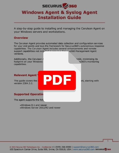 Windows Rsyslog Agent Support